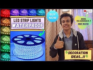 Multicolour RGB Flexible Waterproof LED Strip Lights with Adapter for Interior Decoration Unboxing!