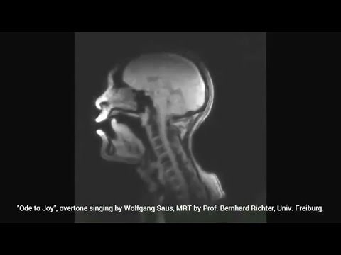 Beethoven "Ode to Joy" with Overtone Singing (MRI) - see what happens inside the mouth