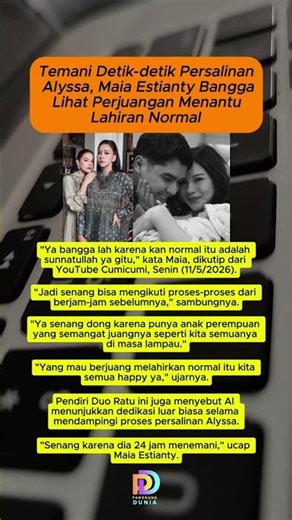 Temani Deti2x Persalinan Alyssa, Maia Estianty Bangga Lihat Perjuangan Menantu Lahiran Normal #fyp
