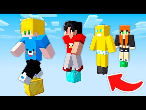 We survive on TINY BLOCKS in Minecraft!