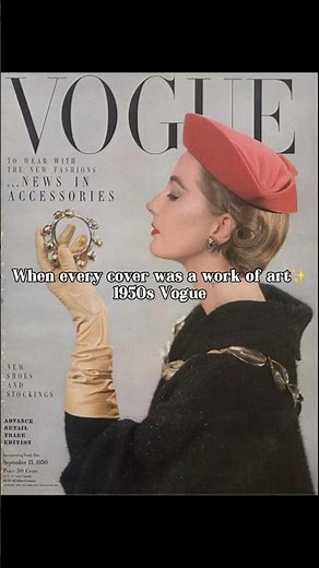 1950s Vogue: when every cover was a work of art