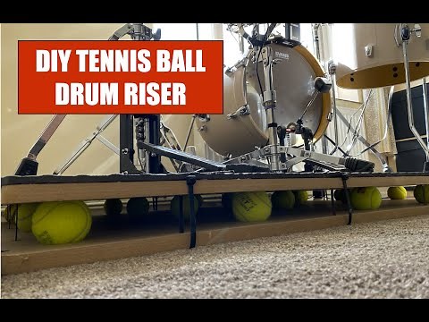 DIY Tennis Ball Drum Riser - How I Built Mine!