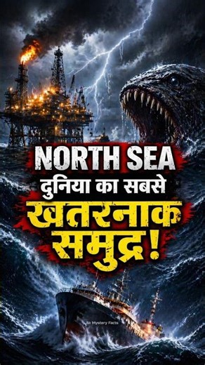 "North Sea Mystery The World’s Most Dangerous Ocean 🌊 || #north #sea #trending #secret #shorts ||