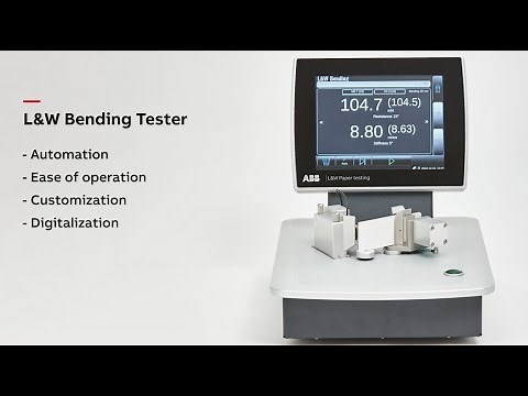 Measuring bending resistance and stiffness of paper and board | ABB L&W Bending Tester