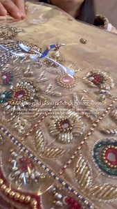 189K views · 3K reactions | ✨Molten gold jadau peacock border saree✨...