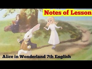 Lesson Plan/Alice in Wonderland/VII Std/English