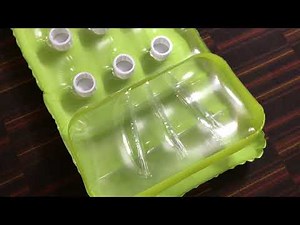 Popping Inflatable Green Transparent Intex Lounge Mat!