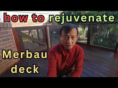 Rejuvenate old Merbau timber decking - wash, sanding & oil it