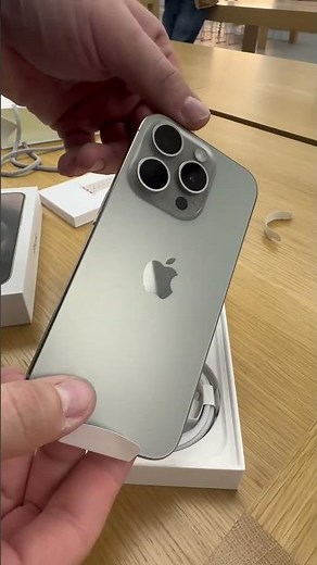 Unboxing iPhone 15 Pro in Natural Titanium!