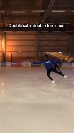 Double sal double toe axel !!! #lunaskates🤍 #figureskating #fyp #jumps #landing