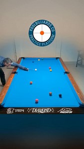 Tricky 9-ball clearance with some tight positional shots. Learn accurate cue ball control on the platform 💪🏻🚀 #poolbilliards #pooltraining #cueballcontrol #practicewithpurpose #customdrills #app #8ball #10ball #9ball | PoolBilliards.co