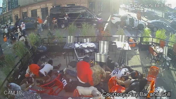 New surveillance footage from Flats bar shooting shows chaos
