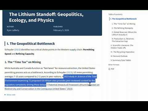 The Lithium Standoff