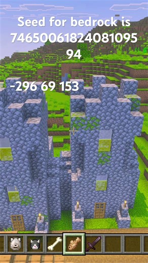 Cool spawn on bedrock Minecraft seed #shorts #minecraftseeds