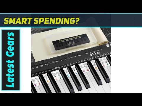 Best No Adhesive Piano Note Labels for 61 Key Keyboards