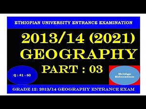 2013/14 geography entrance exam‪@bridgeeducation4771‬