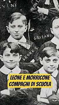 Sergio Leone and Ennio Morricone, schoolmates 🎬 #cinema #film