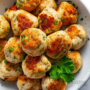 Chicken Meatballs (Easy, Juicy Recipe) - Wholesome Yum