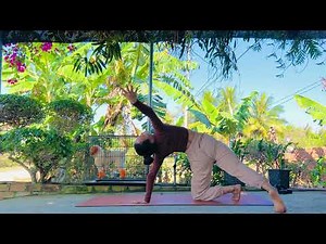 [4K] Spreading Legs And Yoga Flexibility | Stretching Tutorial in the Sun ☀️ yoga flow by the river
