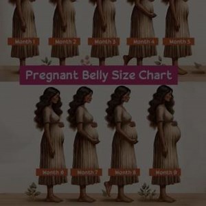 2.9K views | The pregnant belly size chart helps to understand the growth of a baby bump. However, the size and shape of the pregnant belly may vary in each woman. Some may have a comparatively smaller belly for women in the same weeks of gestation. While a few may have larger sizes. Keeping a size chart may help you understand the growth rate of your belly and see if there is a gradual increase or decrease in size. | Momjunction Parenting Tips | Facebook