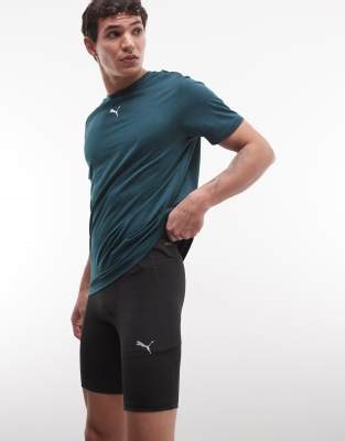Puma Run foundation 8" short tights men in black | ASOS