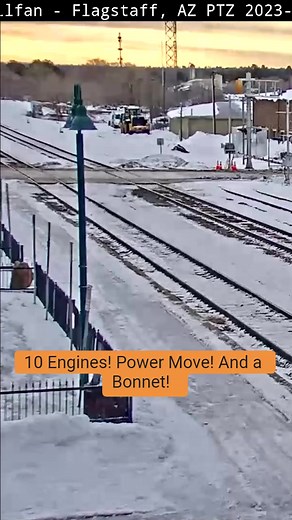 585K views · 3.8K reactions | 10 Locomotives. Power Move with a Bonnet #trains #train #flagstaffarizona #snow #bnsf #reels #reelsfb #virtualrailfan #railroads #railfan #railfans #railways #engines #locomotives #trainfansofinstagram #railfans_of_instagram | Virtual Railfan | Facebook