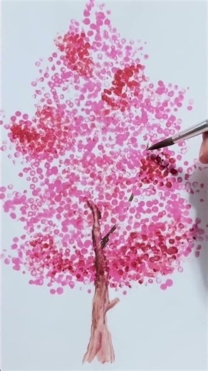 Easy & Simple Tree Acrylic Painting For Beginners