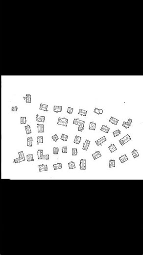 Stages of Drawing Map - Village 34 #shorts #drawing