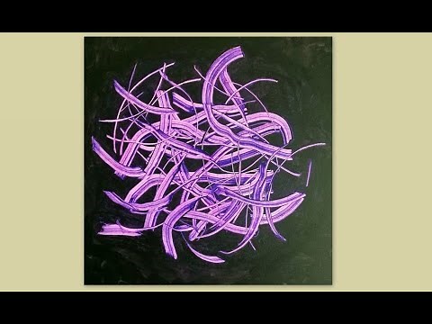 Acryl abstract,acrylics ,abstract, Technik, easy, for beginners, Schabetechnik, technique, scraping