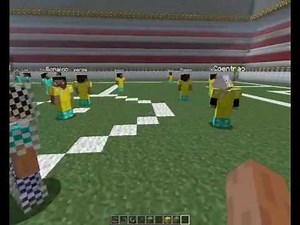 Minecraft football match