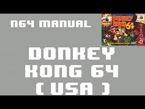 [N64 Manual] Donkey Kong 64 (USA) - Nintendo 64 Game Instructions