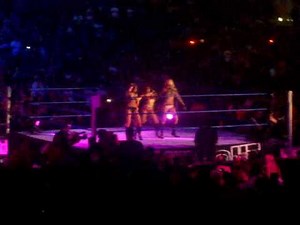 Kelly Kelly and the divas dancing and stripping at wwe no way out 2007 at staples center Part 30