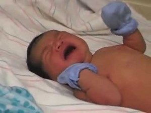 Baby hears mother's voice & instantly stops crying