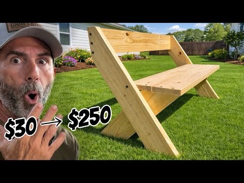 $30 Bench That Sells for $250 (Anyone Can Build This)