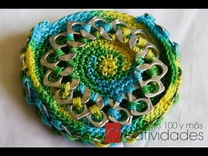 Coin purse with tin can rings: Spring Coin Purse Part 1