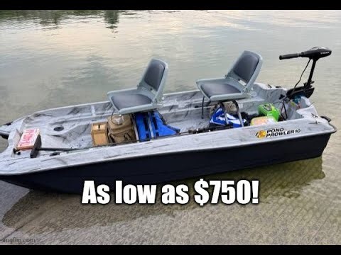 The Ultimate Affordable Boat: Pond Prowler II. Unedited Video.