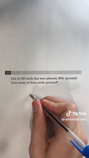 Beginner SAT percents problem Can you do it? | sat math questions