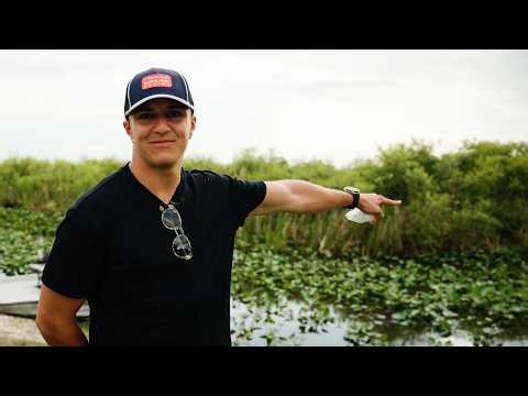 Formula 1 Driver Comes Face to Face with Alligator!