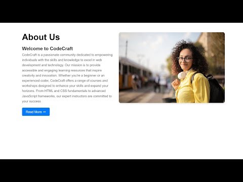 Creating A Responsive About Us Page in HTML And CSS
