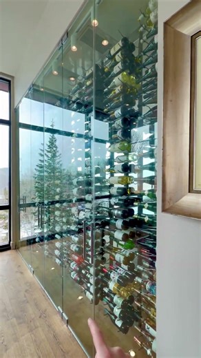 Wine cellar art 🖼️ #Wine #homedesign #luxuryhometour #interiordesign #mansiontour