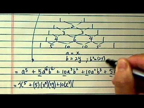 *how to use Pascal's Triangle ?? (evaluating (x+2y)^5?)