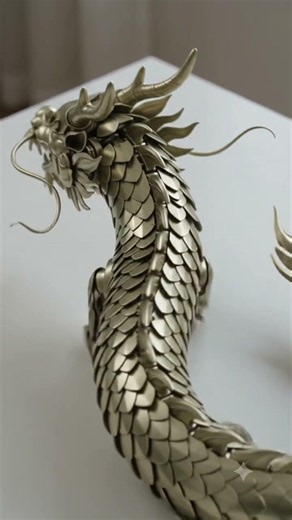 This Tiny Metal Capsule Transforms Into a Chinese Dragon 🐲⚙️