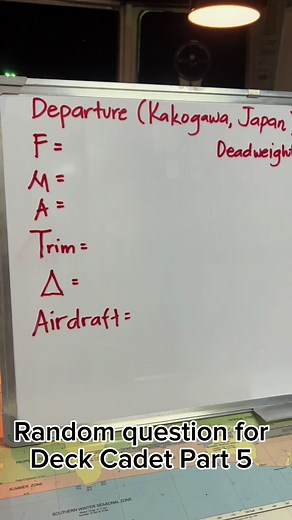 Deck Cadet Departure Information Explained