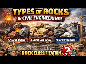“Types of Rocks Explained -1 | Igneous, Sedimentary & Metamorphic Rocks for Construction & Geology”