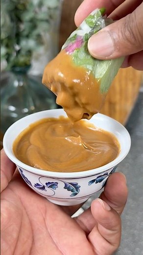 Vietnamese-Style Beef Spring Rolls with Peanut Dipping Sauce