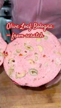 Homemade Olive Loaf (Better Than Deli Meat!) | From Scratch Bologna Recipe