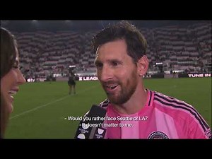 Leo Messi Post-Game Interview | Leagues Cup Semifinal | Miami 3-1 Orlando