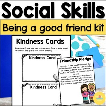 Friendship Social Skills Activities | SEL Bundle for PreK & Kindergarten