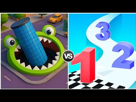 Hole.io Vs Number Master Run Merge MAX LEVEL Gameplay Walkthrough Most New Double!