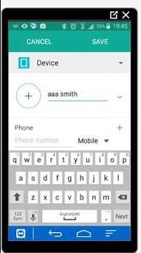 How to add a contact to Android smart phone mobile or tablet device